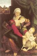 Bernardino Lanino The Virgin and Child with St. Anne oil painting picture wholesale